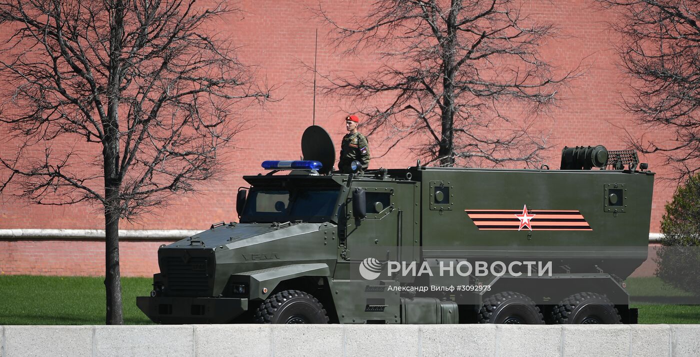 Генеральная репетиция военного парада, посвящённого 72-й годовщине Победы в ВОВ