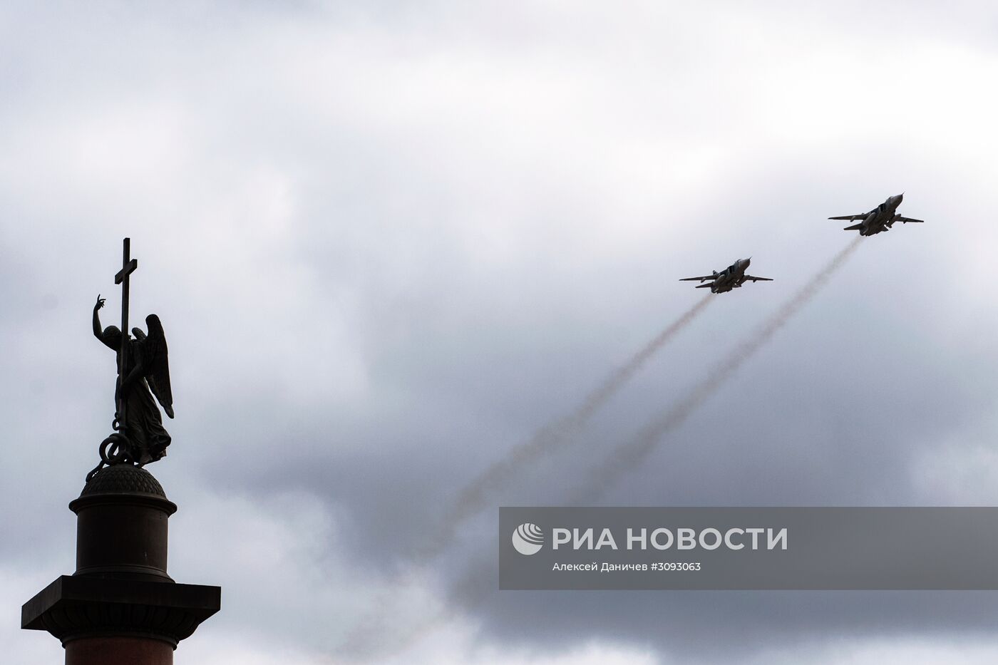 Генеральная репетиция парада Победы в Санкт-Петербурге