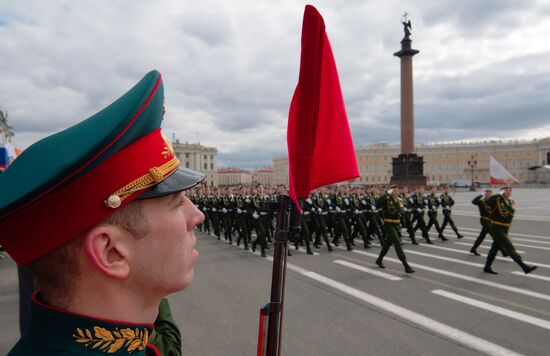 Генеральная репетиция парада Победы в Санкт-Петербурге