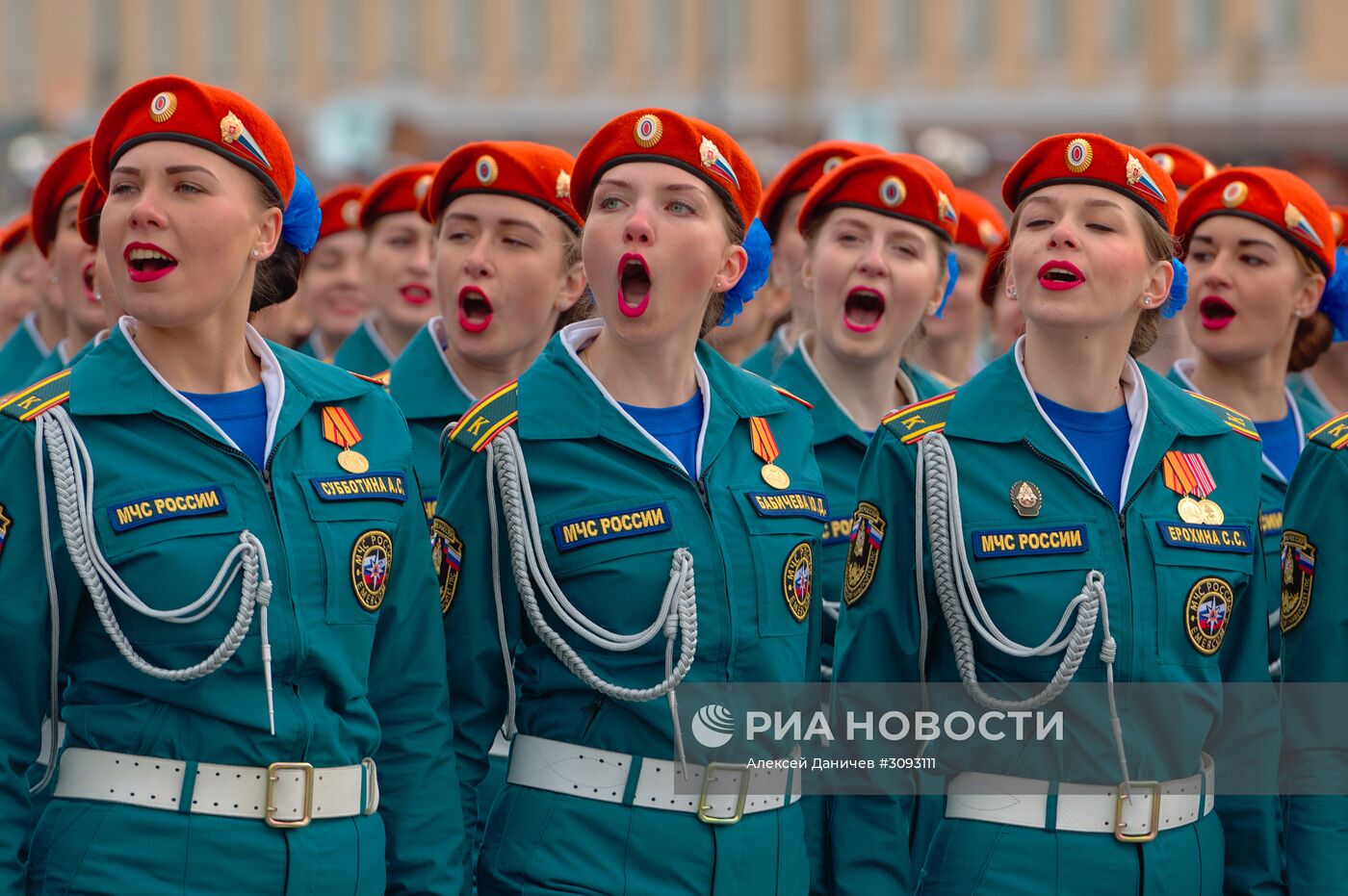 Генеральная репетиция парада Победы в Санкт-Петербурге