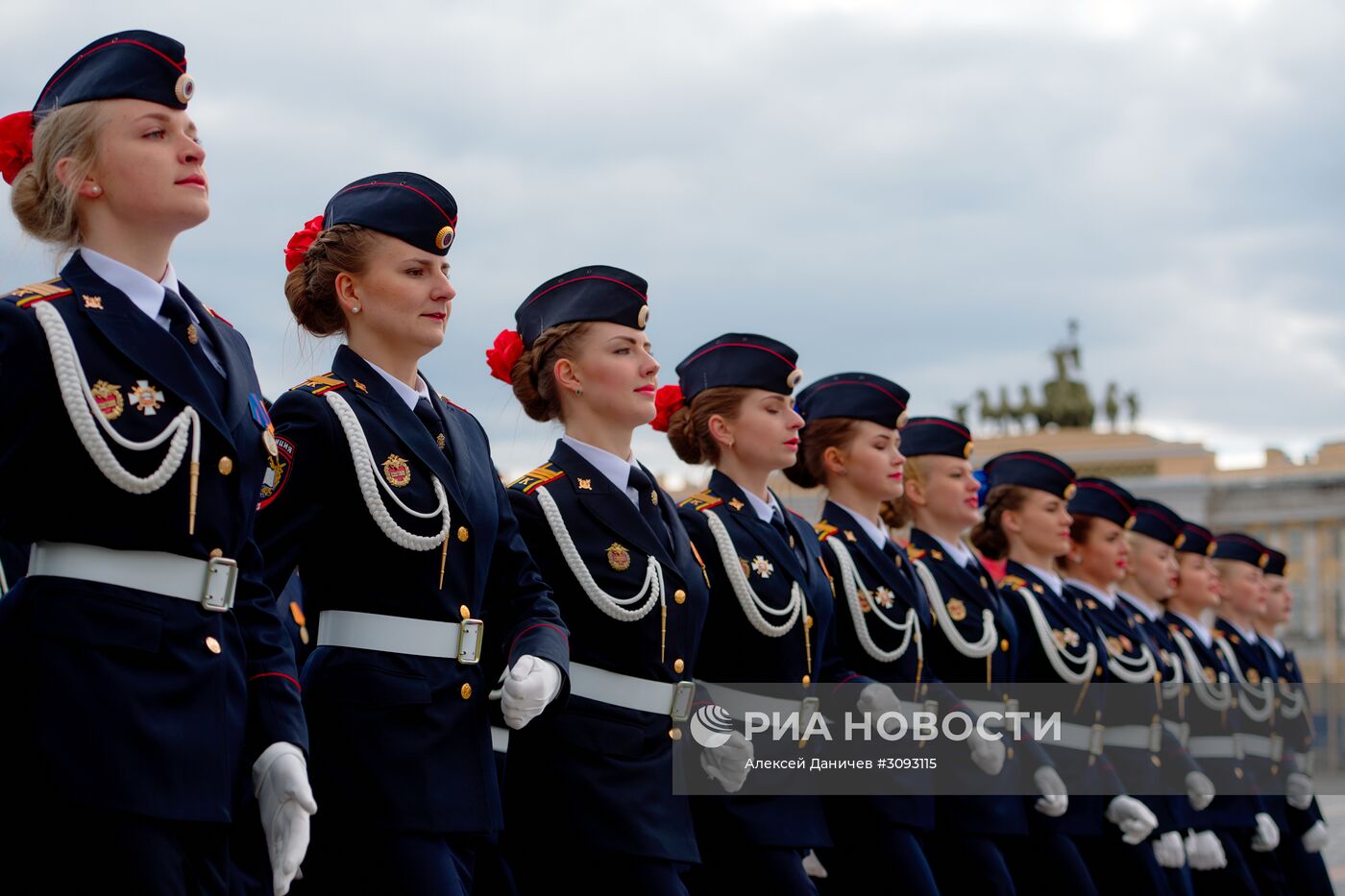 Генеральная репетиция парада Победы в Санкт-Петербурге