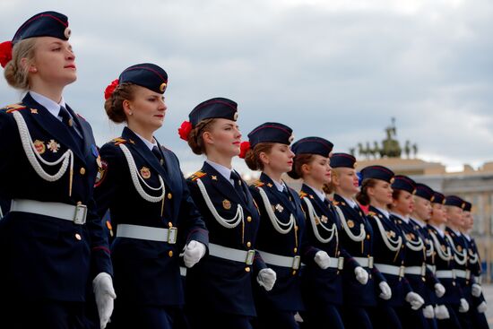 Генеральная репетиция парада Победы в Санкт-Петербурге