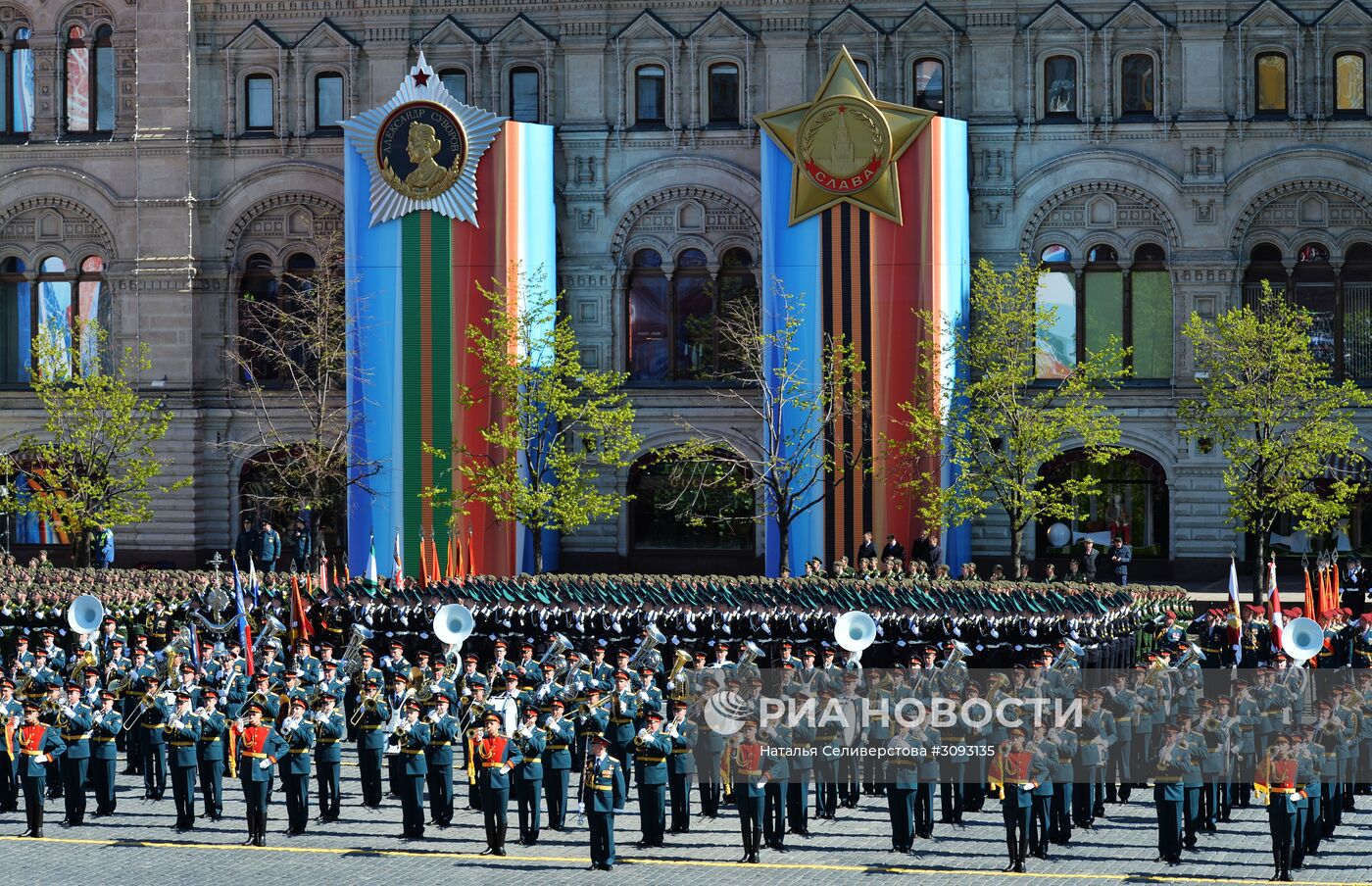 Генеральная репетиция военного парада, посвящённого 72-й годовщине Победы в ВОВ