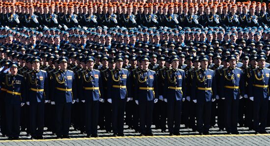 Генеральная репетиция военного парада, посвящённого 72-й годовщине Победы в ВОВ