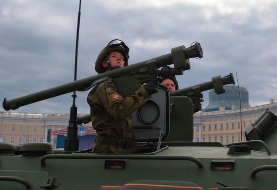 Генеральная репетиция парада Победы в Санкт-Петербурге