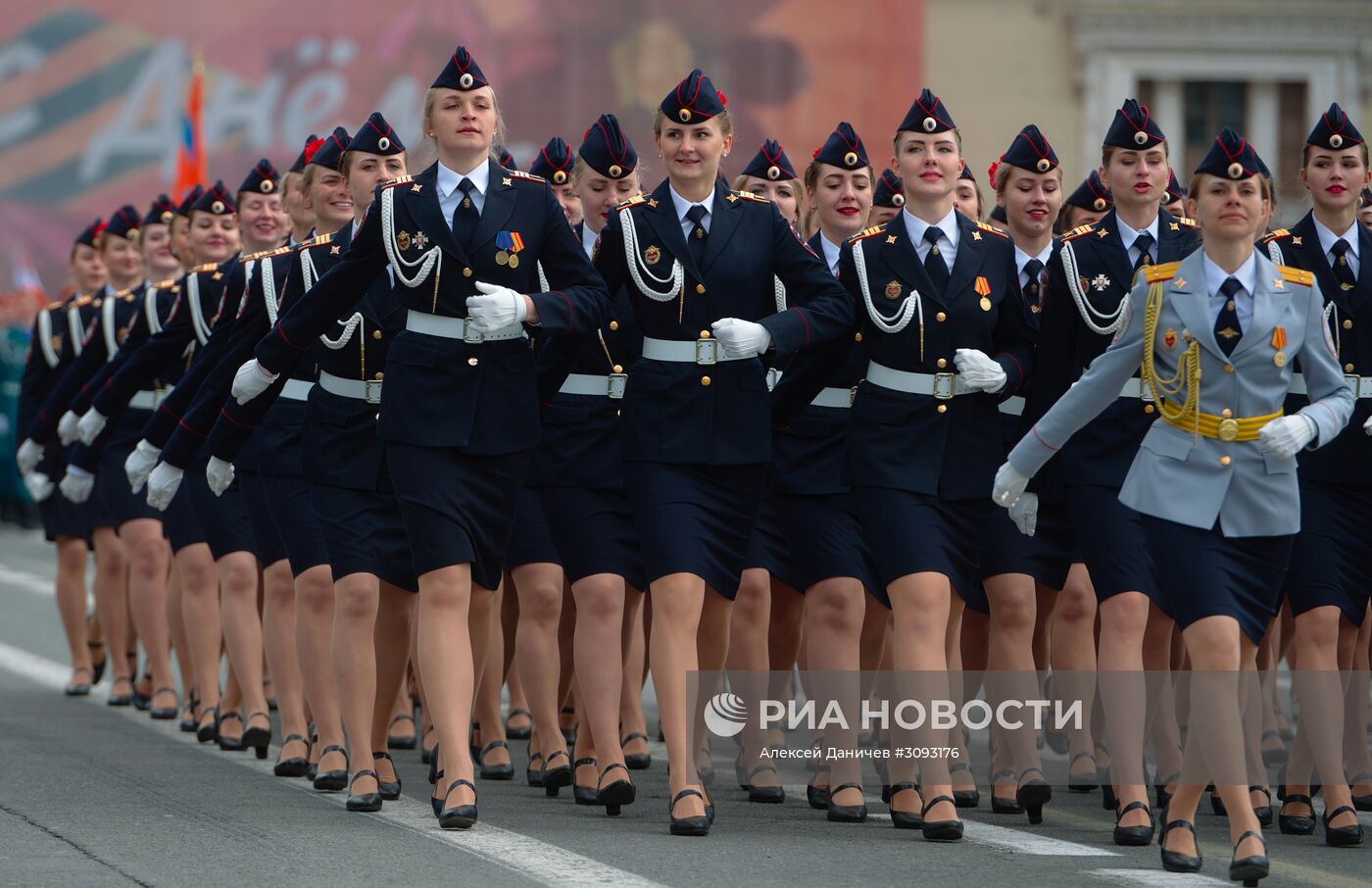 Генеральная репетиция парада Победы в Санкт-Петербурге