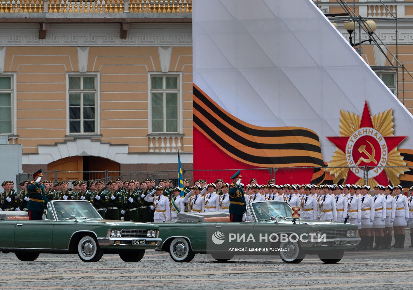 Генеральная репетиция парада Победы в Санкт-Петербурге