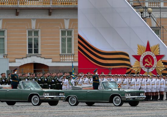 Генеральная репетиция парада Победы в Санкт-Петербурге