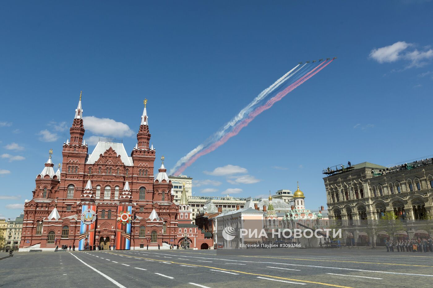 Генеральная репетиция военного парада, посвящённого 72-й годовщине Победы в ВОВ