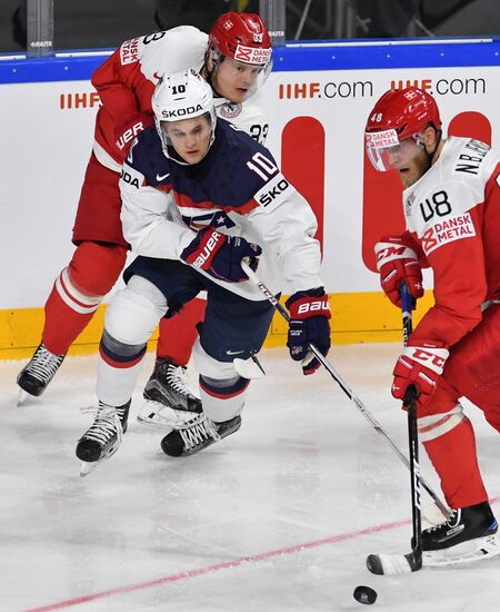 Хоккей. Чемпионат мира. Матч США - Дания