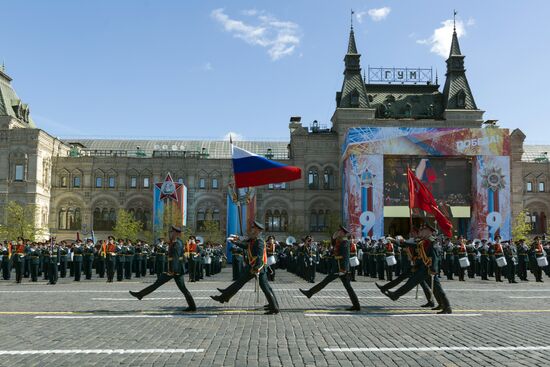 Генеральная репетиция военного парада, посвящённого 72-й годовщине Победы в ВОВ