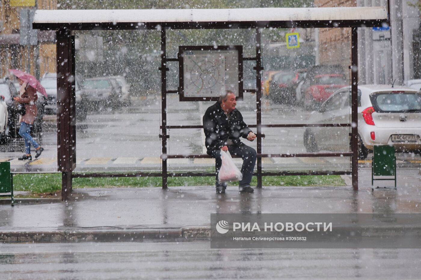 Майский снегопад в Москве