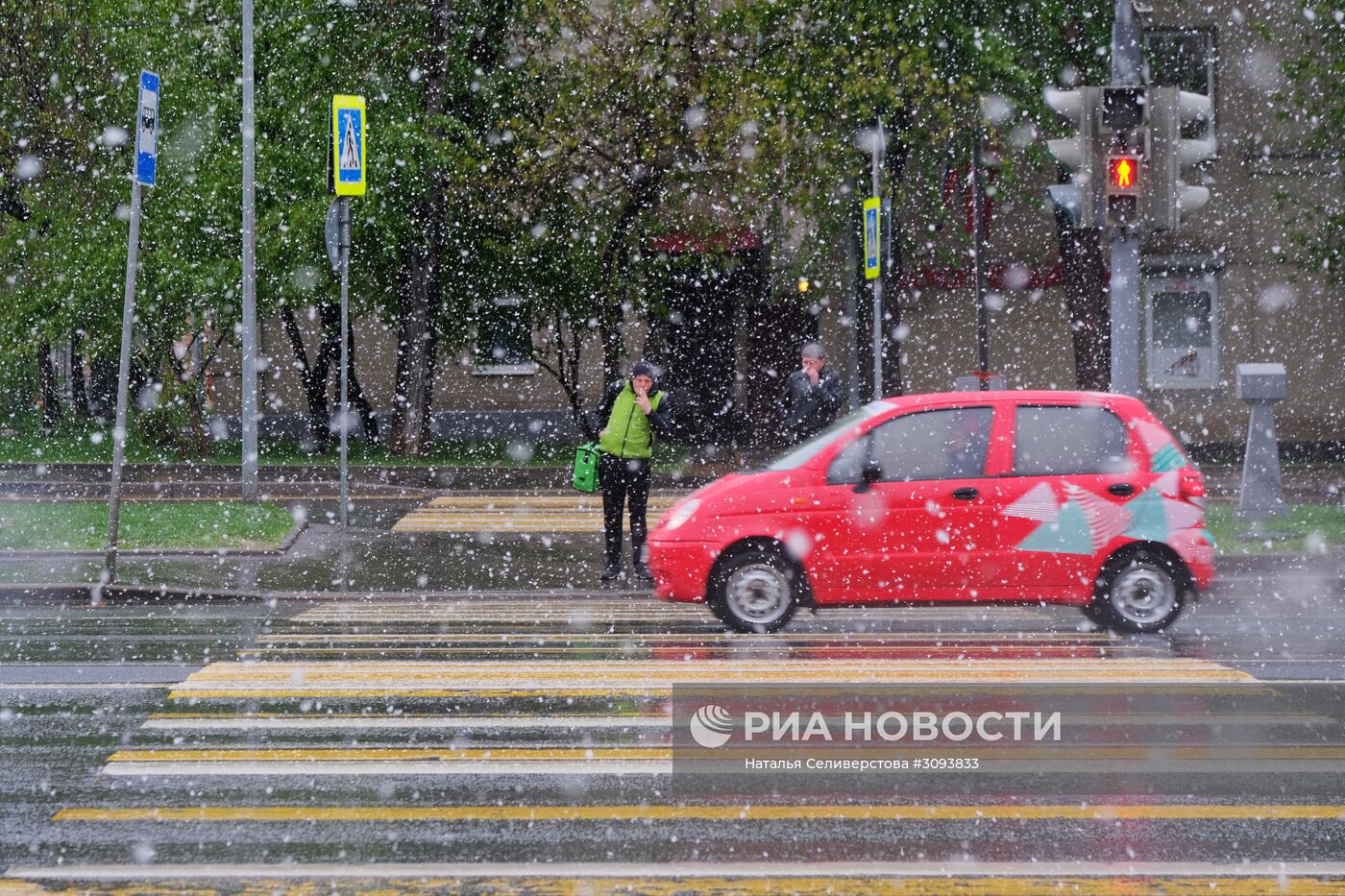 Майский снегопад в Москве