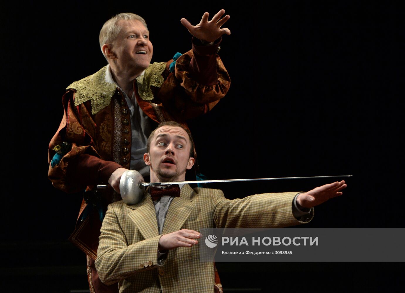 Прогон спектакля "Эта прекрасная жизнь" в театре им. Пушкина