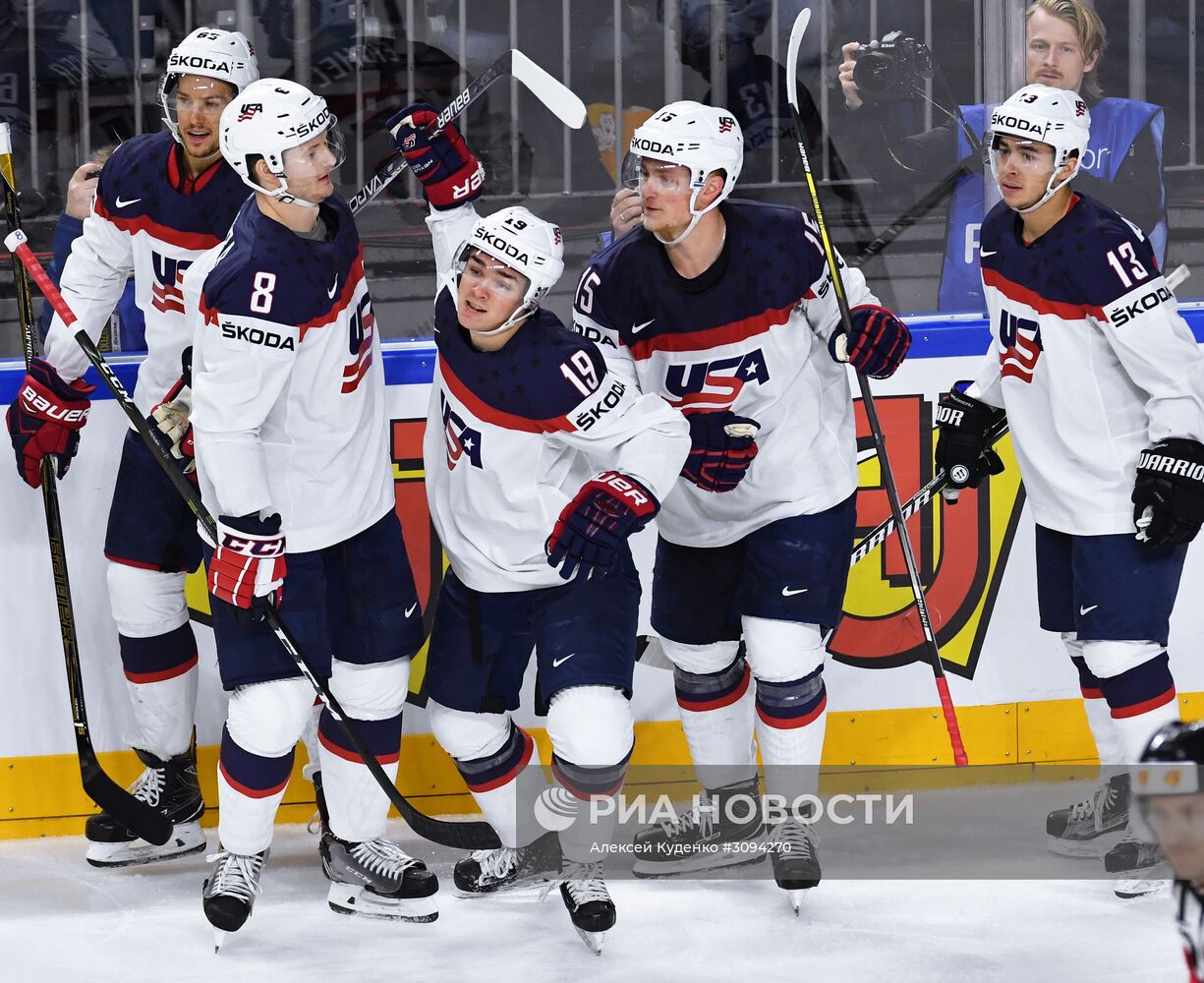 Хоккей. Чемпионат мира. Матч США - Швеция