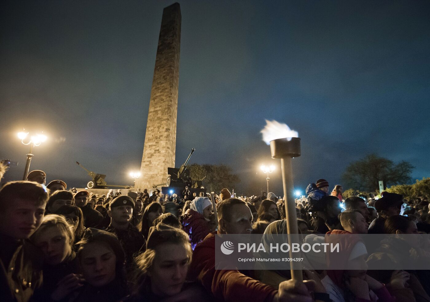 Празднование Дня Победы в городах России