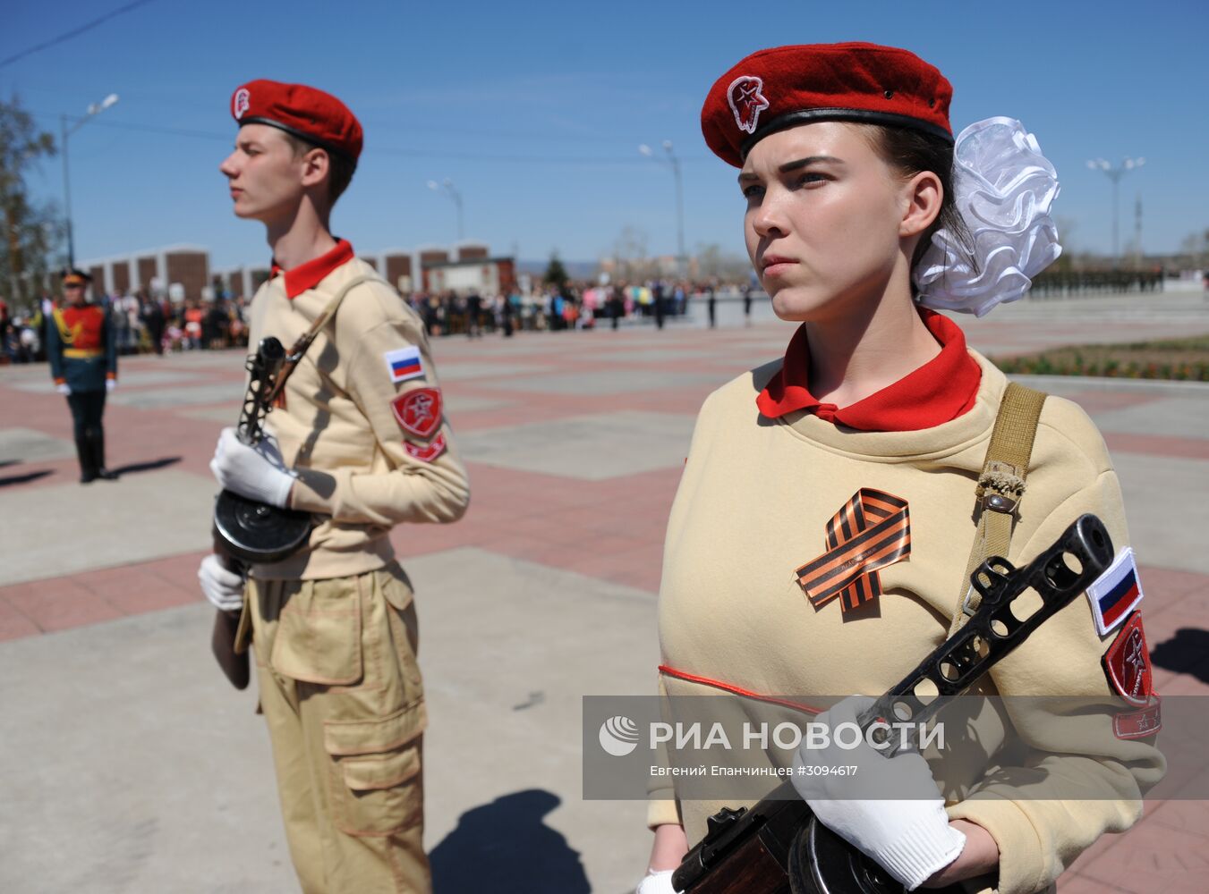 Празднование Дня Победы в городах России