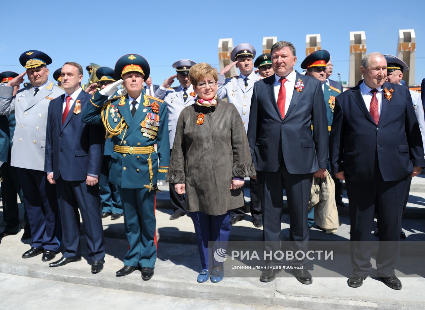 Празднование Дня Победы в городах России