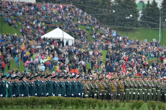 Празднование Дня Победы в городах России