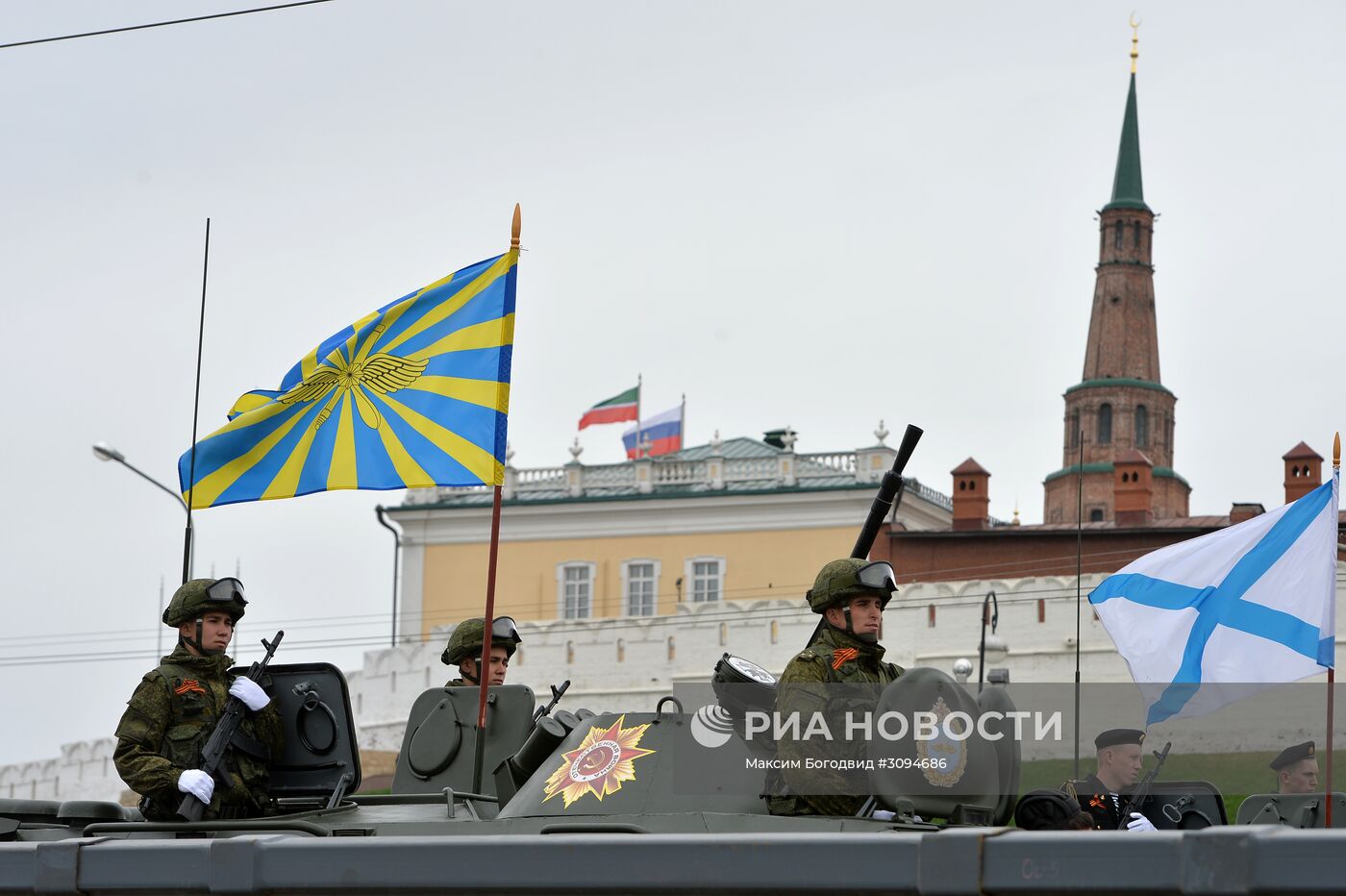 Празднование Дня Победы в городах России