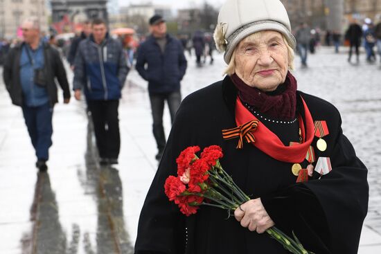 Празднование Дня Победы в Москве