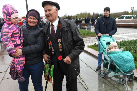 Празднование Дня Победы в Москве