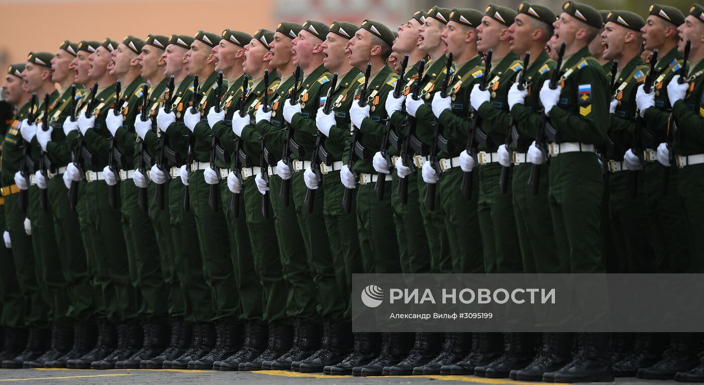 Военный парад, посвящённый 72-й годовщине Победы в ВОВ