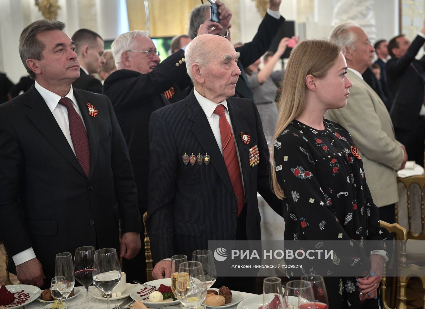 Торжественный прием от имени В.В.Путина по случаю 72-й годовщины Победы в Великой Отечественной войне