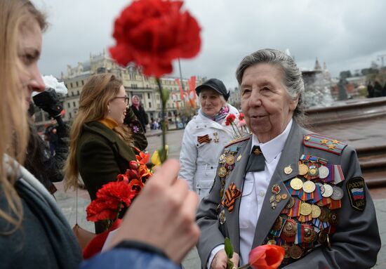 Празднование Дня Победы в Москве