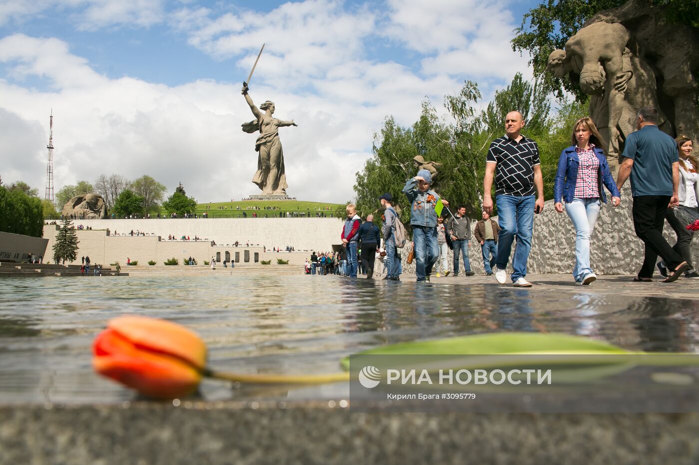 Празднование Дня Победы в городах России