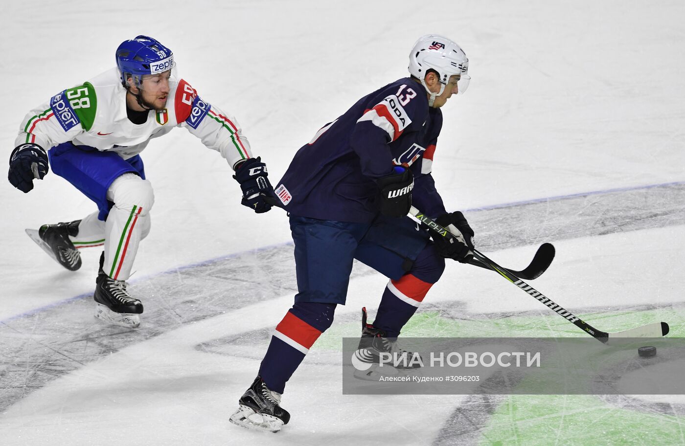 Хоккей. Чемпионат мира. Матч США - Италия