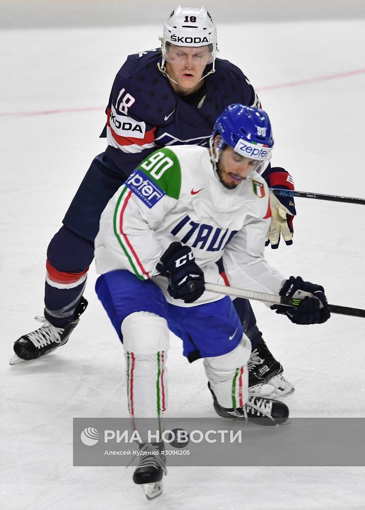 Хоккей. Чемпионат мира. Матч США - Италия