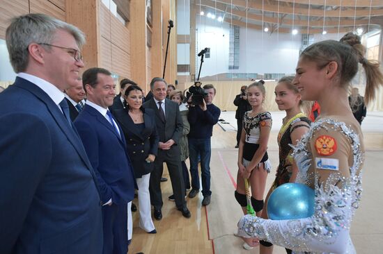 Премьер-министр РФ Дмитрий Медведев посетил тренировочный центр "Новогорск"