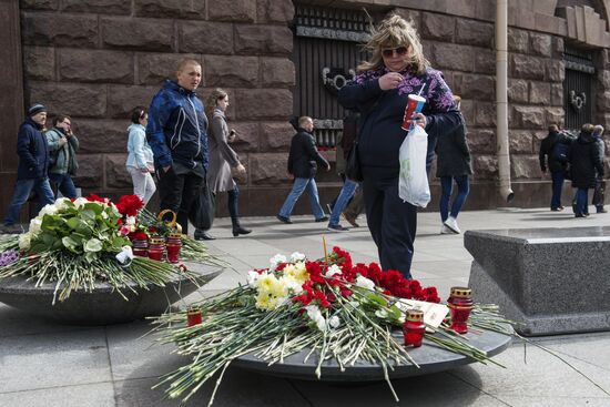 Сороковой день после теракта в метрополитене Санкт-Петербурга