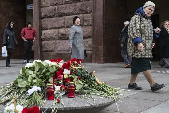 Сороковой день после теракта в метрополитене Санкт-Петербурга