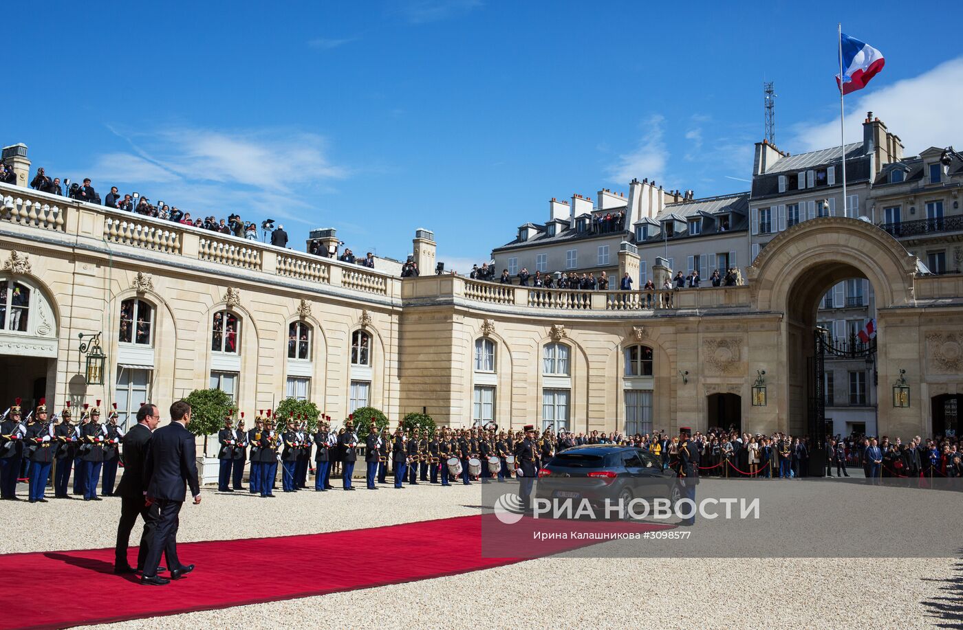 Инаугурация избранного президента Франции Э. Макрона