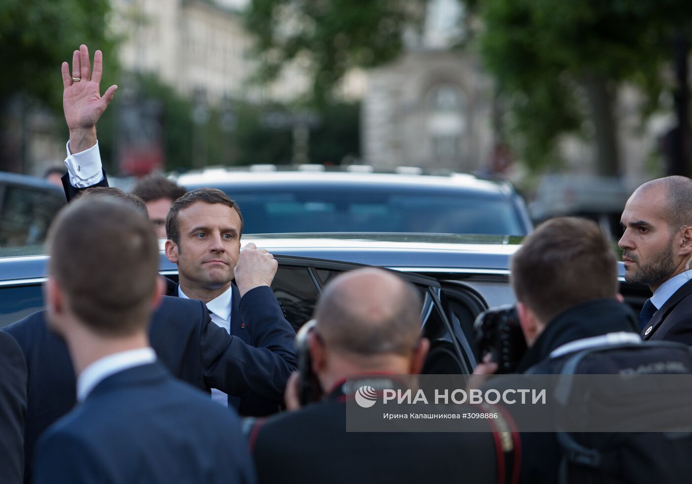 Инаугурация избранного президента Франции Э. Макрона
