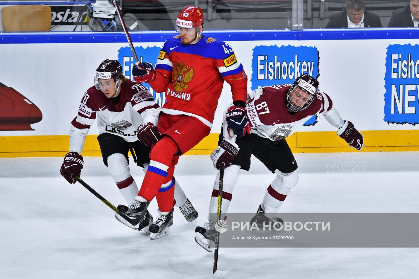 Хоккей. Чемпионат мира. Матч Россия - Латвия