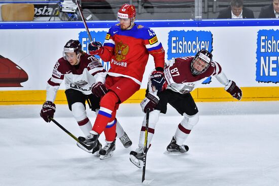 Хоккей. Чемпионат мира. Матч Россия - Латвия