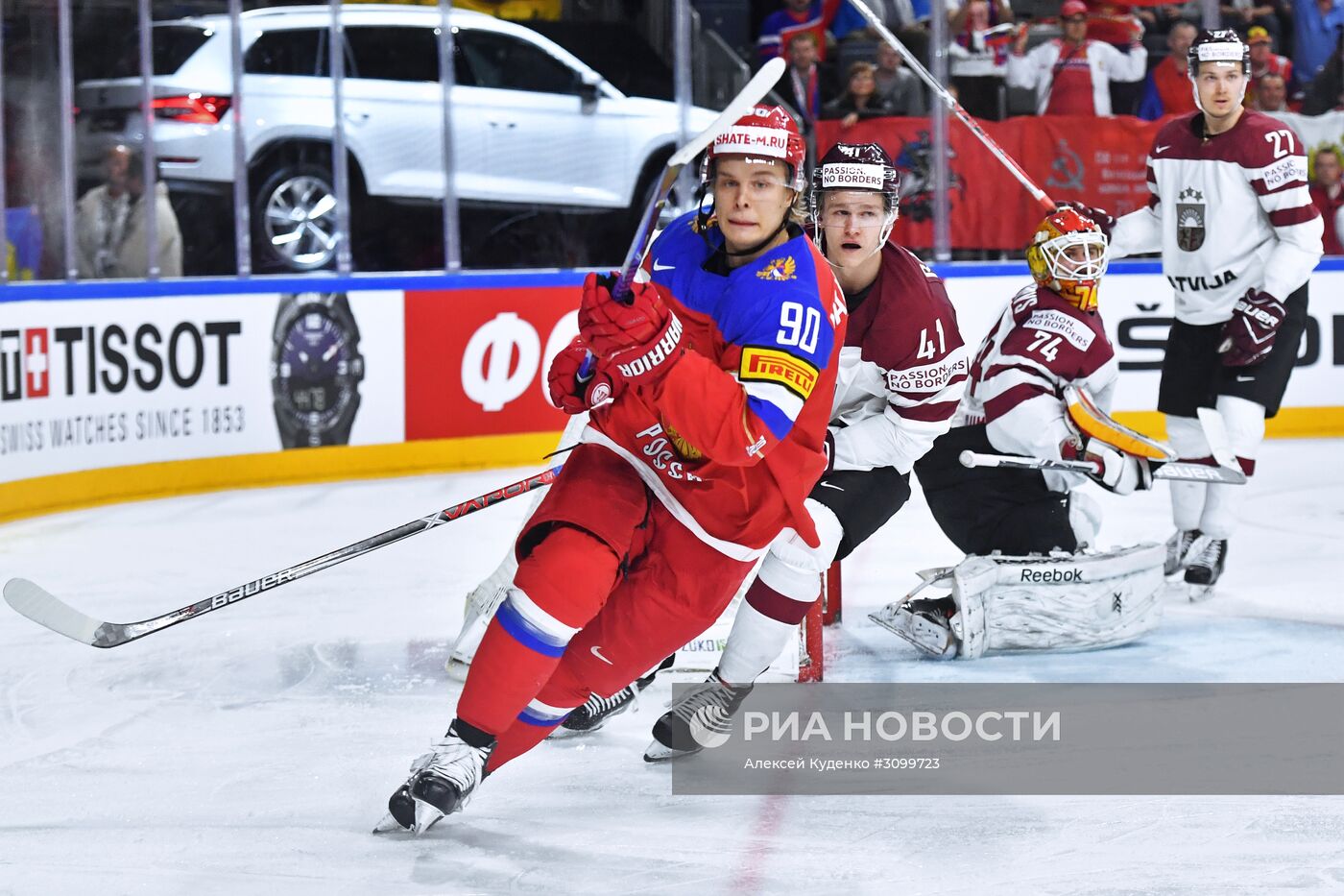 Хоккей. Чемпионат мира. Матч Россия - Латвия