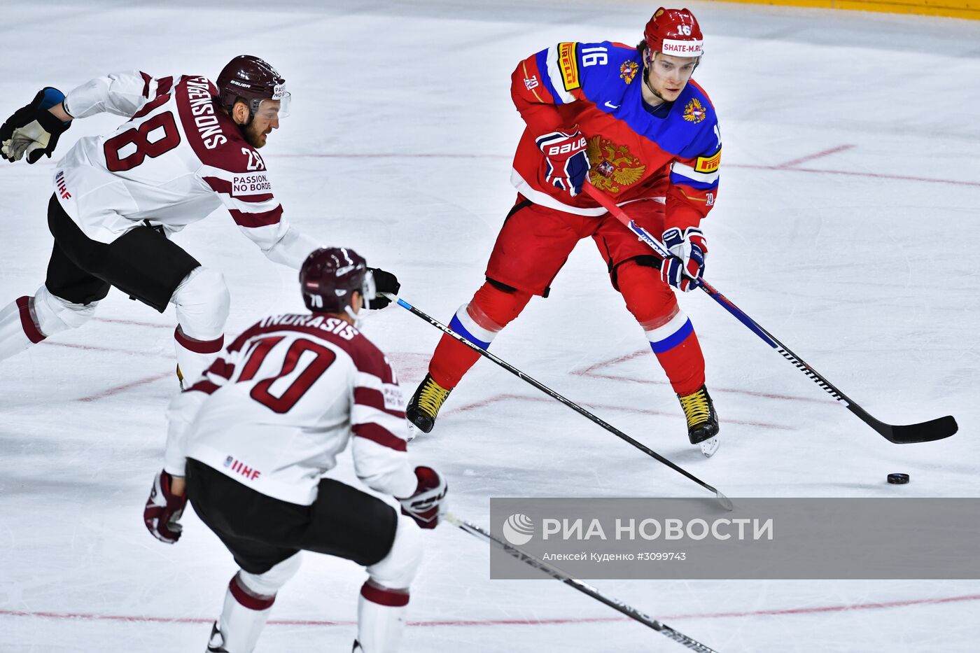 Хоккей. Чемпионат мира. Матч Россия - Латвия