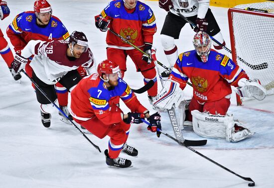 Хоккей. Чемпионат мира. Матч Россия - Латвия