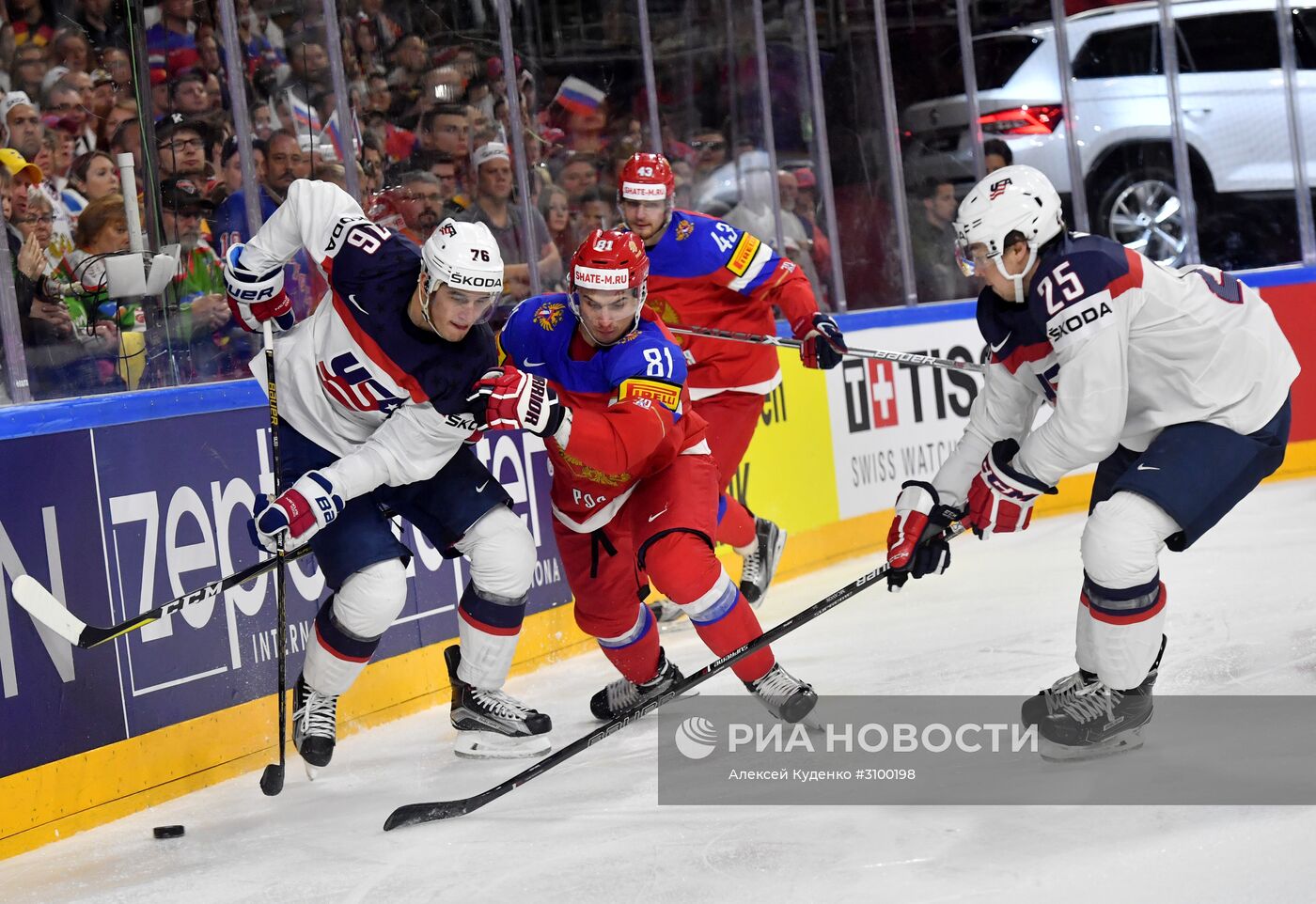 Хоккей. Чемпионат мира. Матч Россия - США