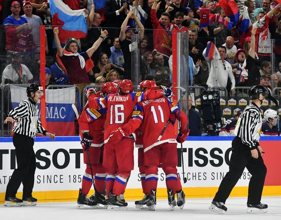 Хоккей. Чемпионат мира. Матч Россия - США