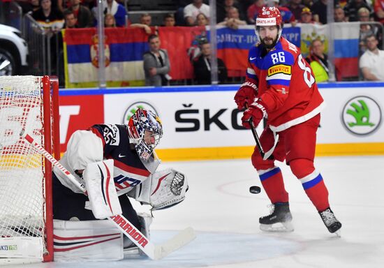 Хоккей. Чемпионат мира. Матч Россия - США