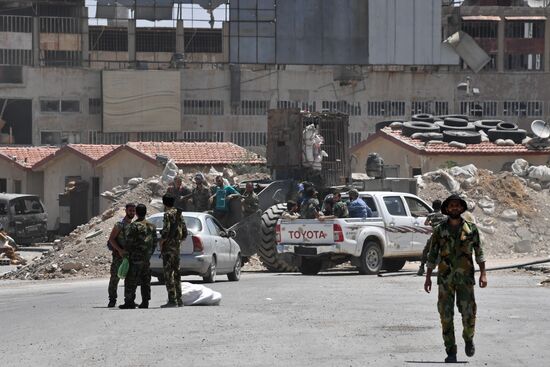 Ситуация в квартале Кабун в пригороде Дамаска