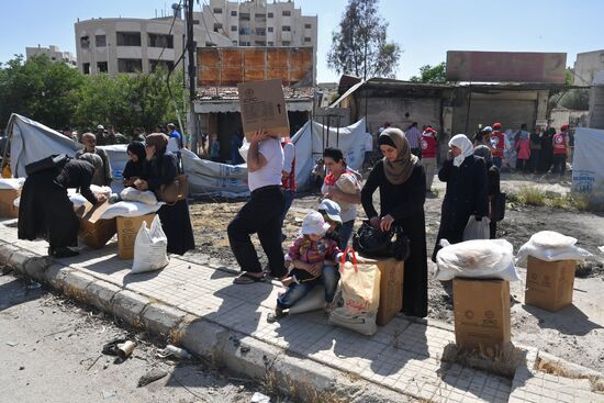 Ситуация в квартале Кабун в пригороде Дамаска