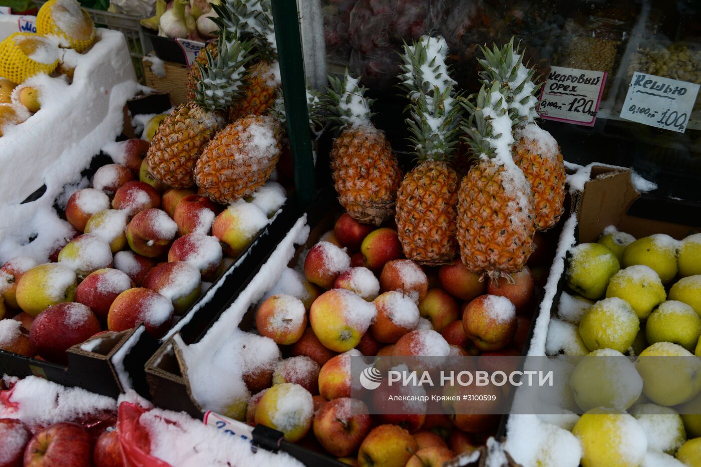 Майский снегопад в Новосибирске