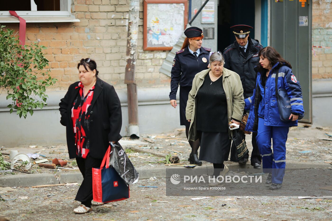 Ликвидация последствий взрыва газа в Волгограде