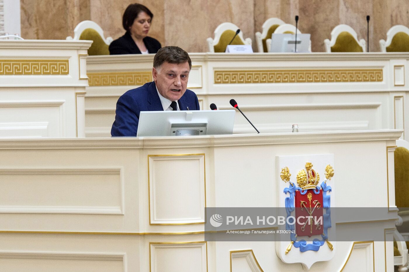 Заседание городского Законодательного собрания в Санкт-Петербурге
